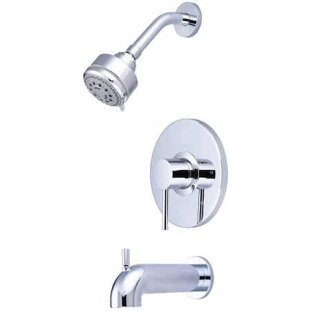 Pioneer Industries Single Handle Tub and Shower Trim Set in Chrome T-4MT110-7S